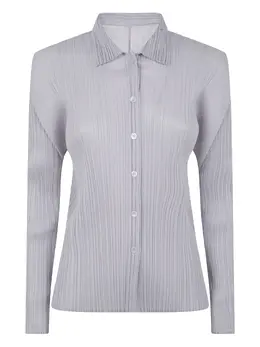 Pleats Please Issey Miyake: Рубашка с длинным рукавом 