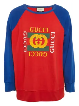Gucci Pre-Owned: Свитшот с рукавом реглан 