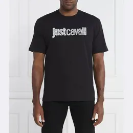 Just Cavalli: Чёрная футболка 