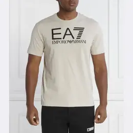 EA7: Бежевая футболка 
