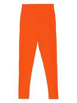adidas by Stella McCartney: Оранжевые легинсы 