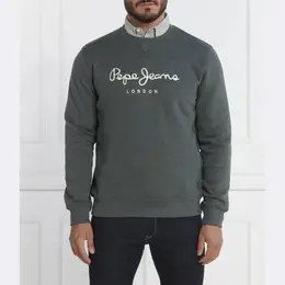Pepe Jeans London: Зелёная толстовка 