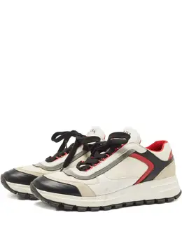 Prada Pre-Owned: Белые кроссовки 