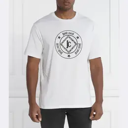Just Cavalli: Белая футболка 