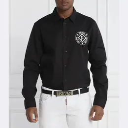 Just Cavalli: Чёрная рубашка 