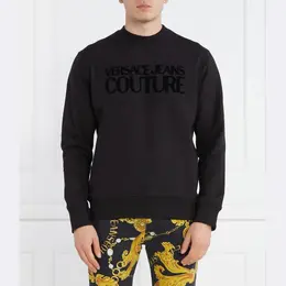 Versace: Чёрная толстовка 