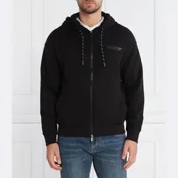 Armani Exchange: Чёрная толстовка 