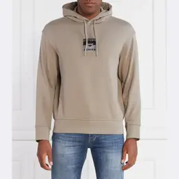 Emporio Armani: Бежевая толстовка 