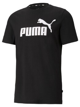 PUMA: Чёрная футболка  Ess