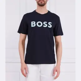 BOSS: Чёрная футболка 