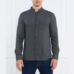 Armani Exchange: Синяя рубашка 