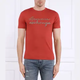 Armani Exchange: Красная футболка 