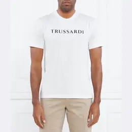Trussardi: Белая футболка 