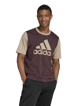 Adidas: Коричневая футболка  Essentials