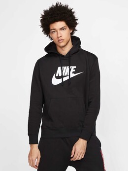 Nike: Чёрная толстовка  Club