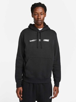Nike: Чёрная толстовка  NSW