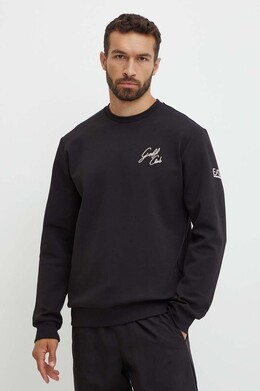 EA7 Emporio Armani: Чёрная толстовка 