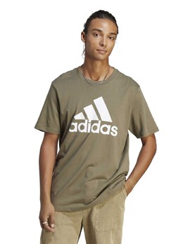 Adidas: Зелёная футболка  Essentials