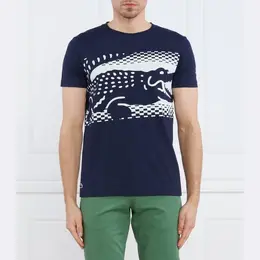 Lacoste: Синяя футболка 