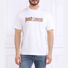 Just Cavalli: Белая футболка 
