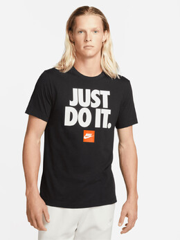 Nike: Чёрная футболка  NSW