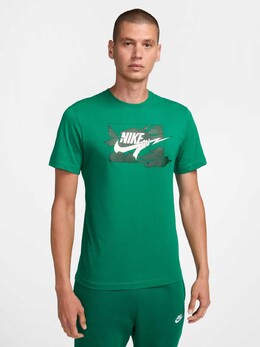 Nike: Зелёная футболка  Club