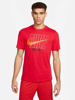 Nike: Красная футболка  HBR