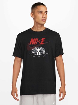 Nike: Чёрная футболка  NSW