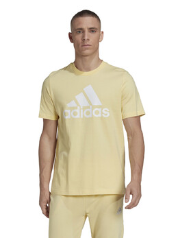 Adidas: Жёлтая футболка  Essentials