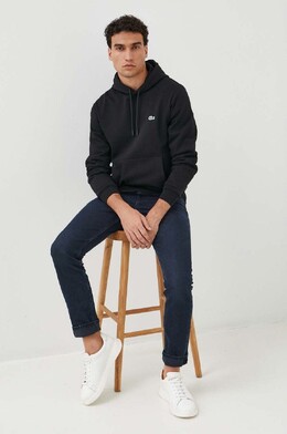 Lacoste: Чёрная толстовка 