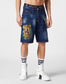 Philipp Plein: Джинсовые шорты 