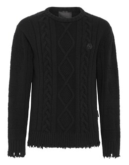 Philipp Plein: Свитер  Skull из овчины