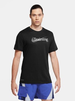 Nike: Чёрная футболка  Training