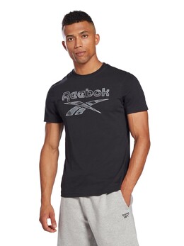 Reebok: Чёрная футболка 