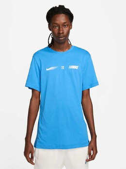 Nike: Синяя футболка  NSW