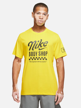 Nike: Жёлтая футболка 