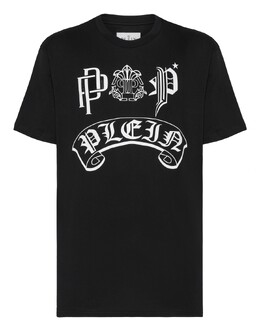 Philipp Plein: Чёрная футболка  Gothic Plein