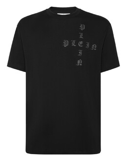 Philipp Plein: Чёрная футболка  Gothic Plein