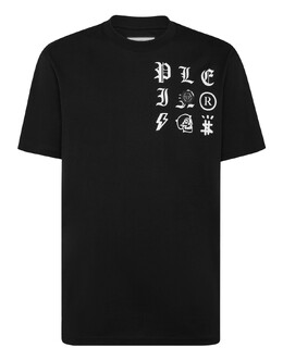 Philipp Plein: Чёрная футболка  Gothic Plein