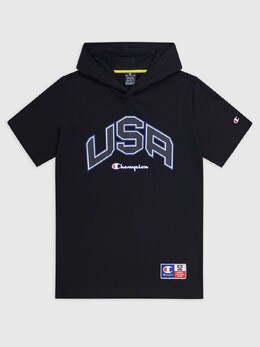 Champion: Футболка с капюшоном 