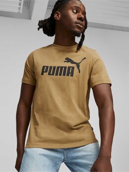 PUMA: Бежевая футболка  Ess