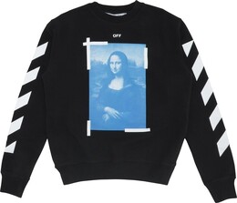 Off-White: Чёрная толстовка  Monalisa