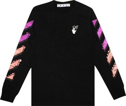 Off-White: Футболка  Marker с длинным рукавом