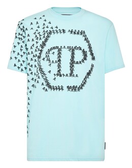 Philipp Plein: Светлая футболка  Skull