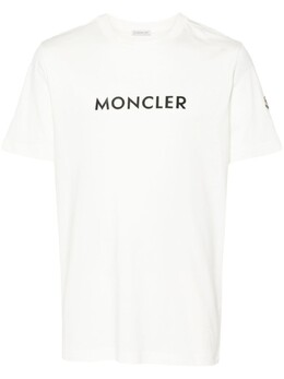 Moncler: Белая футболка 