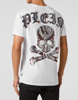Philipp Plein: Белая футболка  Skull