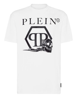 Philipp Plein: Белая футболка  Skull