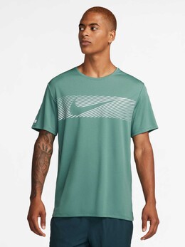 Nike: Зелёная футболка 