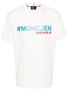 Moncler Grenoble: Белая футболка 