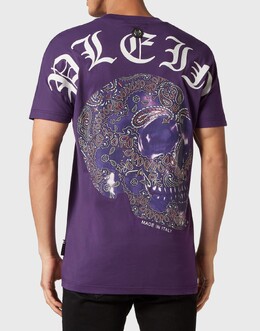 Philipp Plein: Фиолетовая футболка 